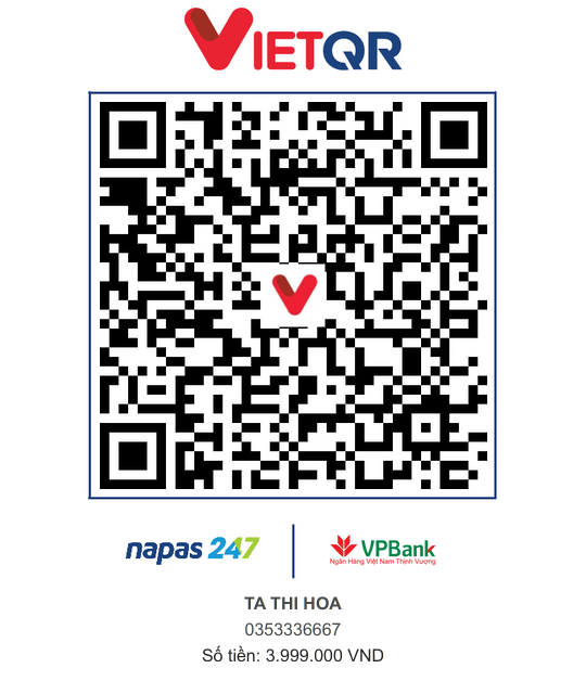 Mã QR Thanh Toán Tạ Thị Hoa